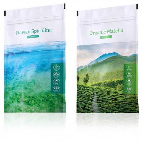 HAWAII SPIRULINA TABS + Organic Matcha powder
