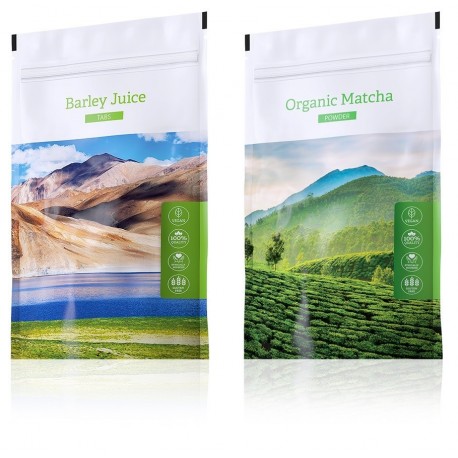 BARLEY JUICE TABS + Organic Matcha powder