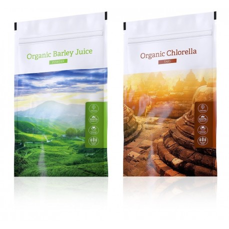 Chlorella tabs + Barley Juice powder